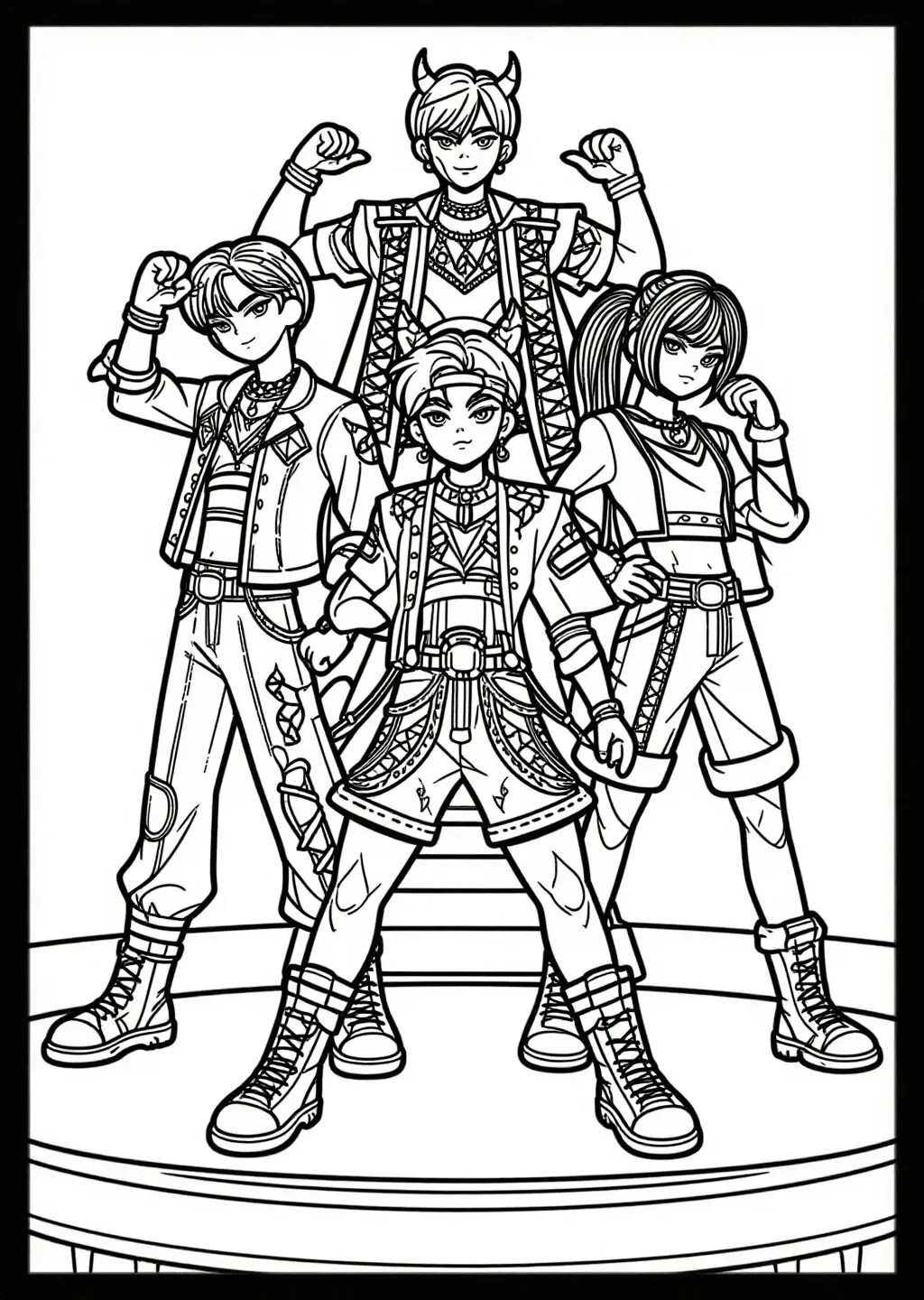 Demon Hantrix: Rumi, Zoe, Mira Pose Puissante