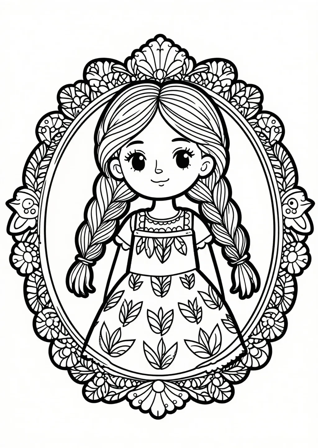 Ruhige Amanda Mandala Malvorlage