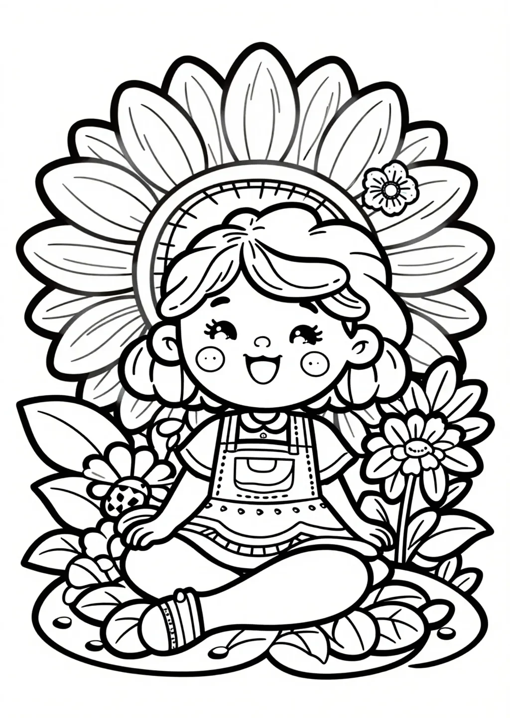 Eme im Zaubergarten: Malspaß mit Sonnenblume