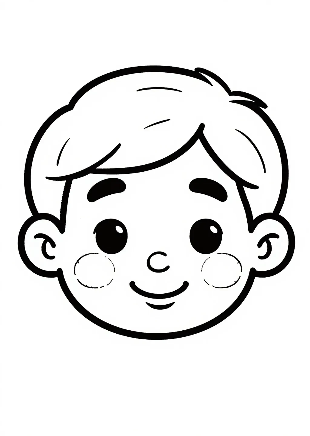 Freundliches Gesicht Ausmalbild