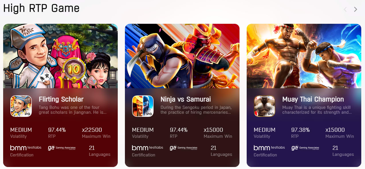 PG Soft Visual Excellence