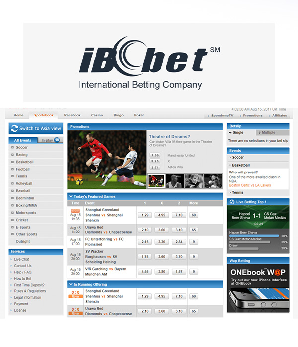 IBC Sports Platform Interface