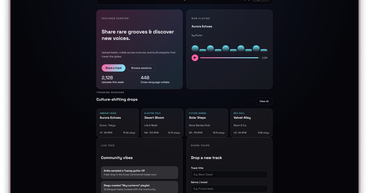 BeatShare · Global Music Sharing