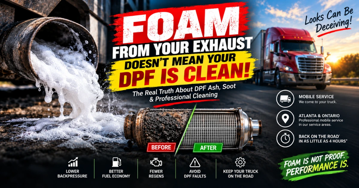 Foam From Your Exhaust Doesn’t Mean Your DPF Is Clean: The Truth About Ash Removal