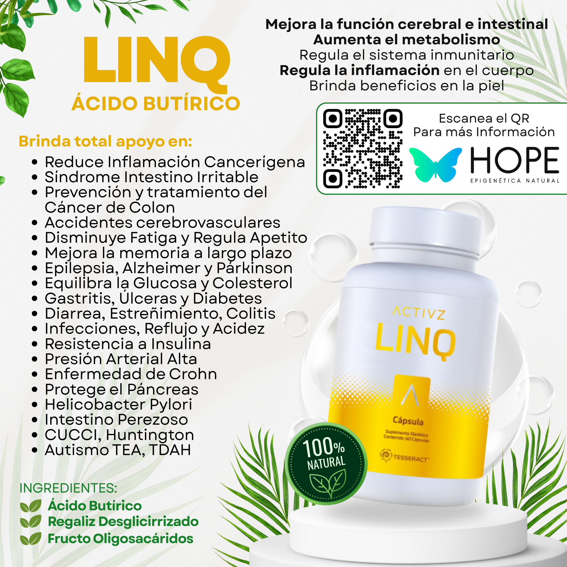 LINQ Ácido Butírico B3