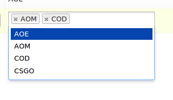 Tokens input type