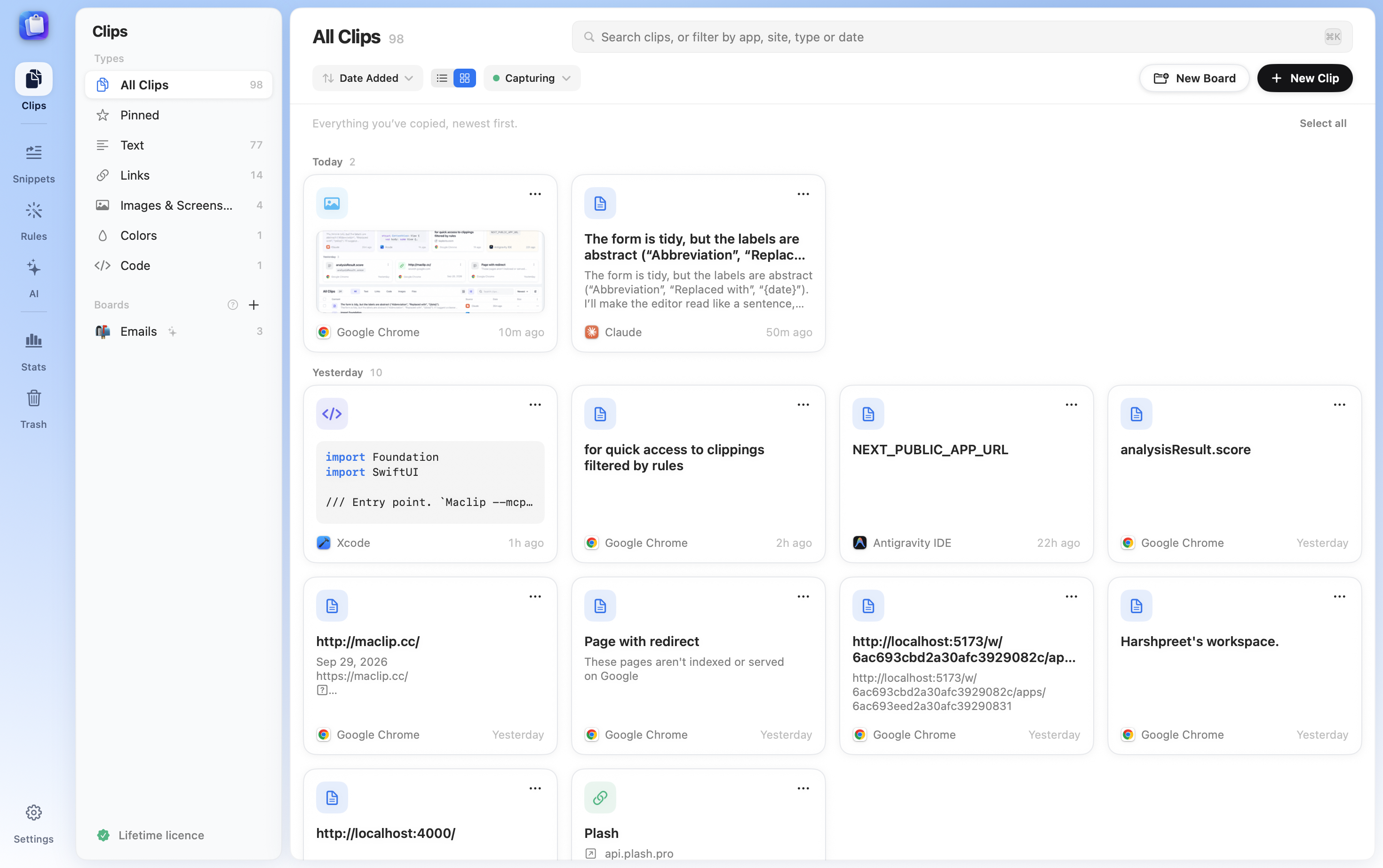 Maclip screenshot 2