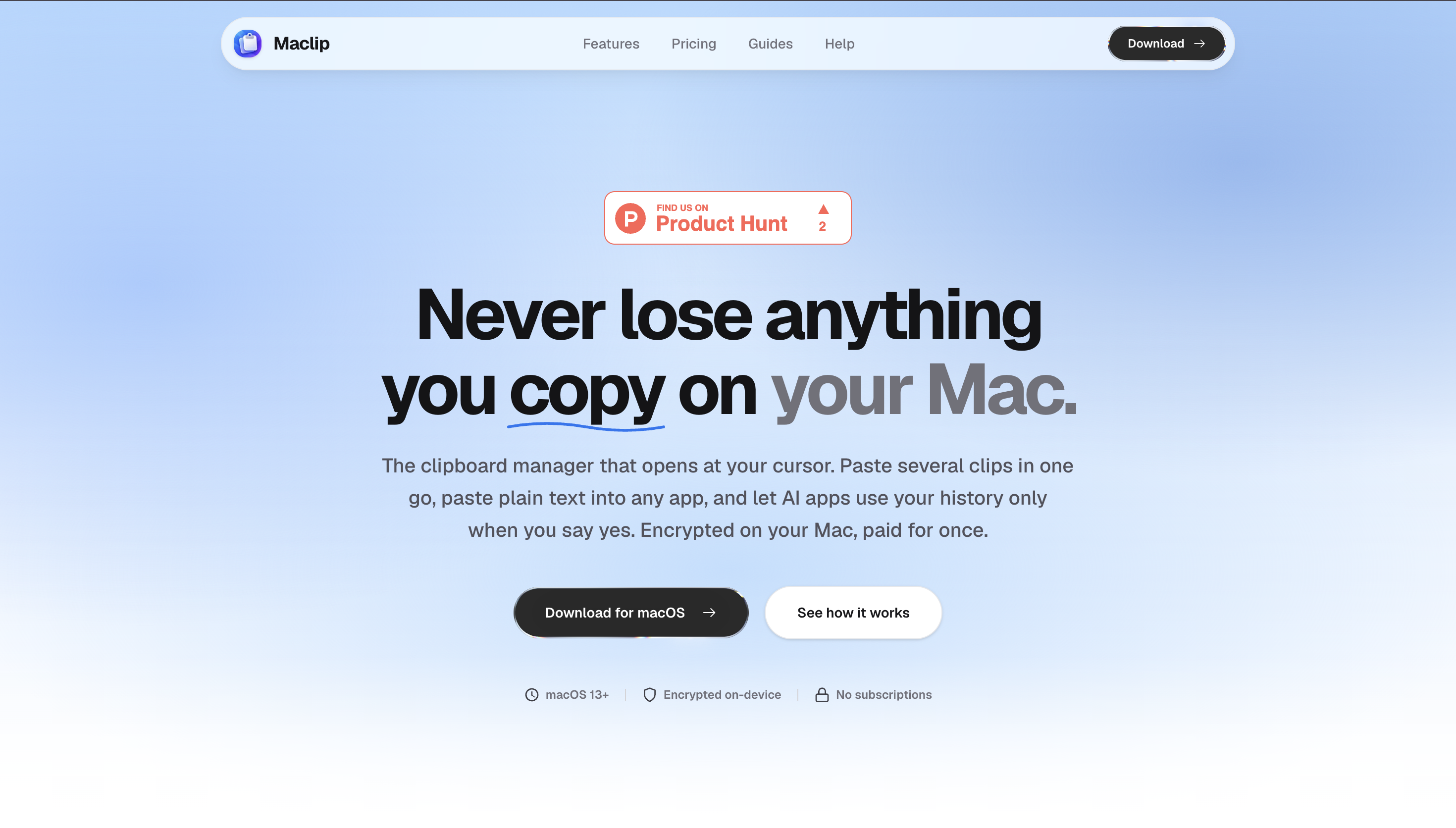 Maclip screenshot 1