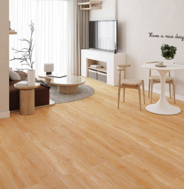 Premium Honey Maple SPC Click Lock Flooring 7.25"x48" 4mm Waterproof Rigid Core Floor Plank