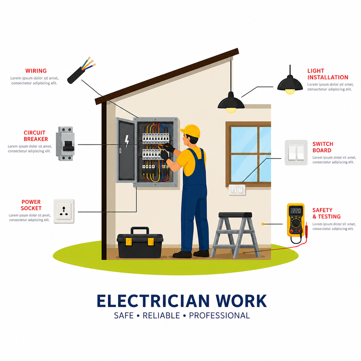SparkFix Pro Electrician Services – Certified Home & Commercial Electrical Repair, Installation, and Maintenance Solutions