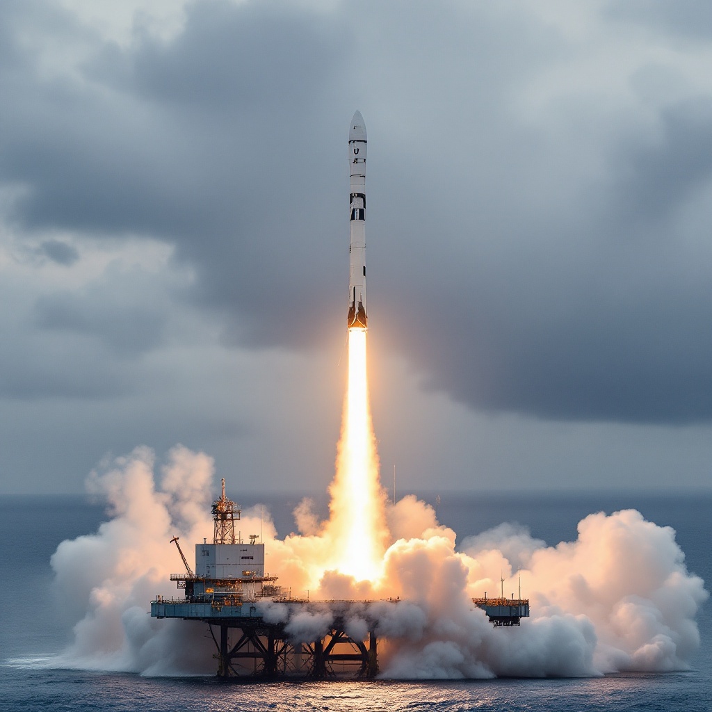 Orienspace Completes Third Gravity-1 Sea Launch, Placing Nine Satellites in Orbit