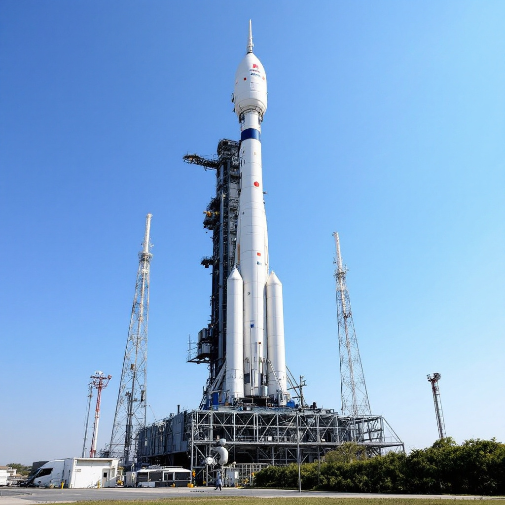 China Rolls Chang'e-7 to Wenchang Pad Ahead of Lunar South Pole Launch
