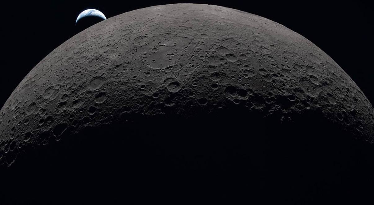 NASA Study Finds Human Microbes Could Survive in Shadows of Moon's South Pole