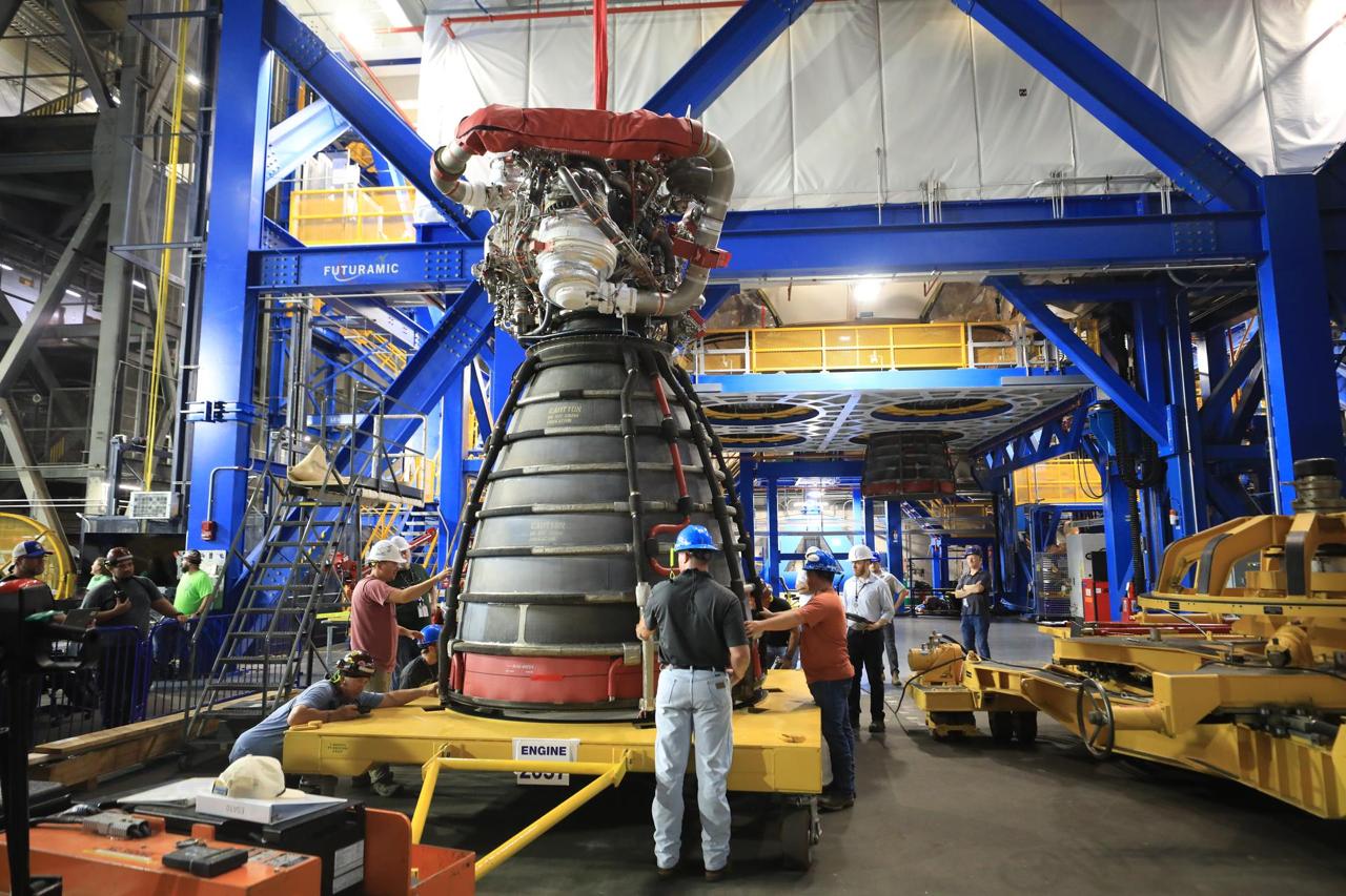 NASA Begins RS-25 Engine Installation for Artemis III Core Stage