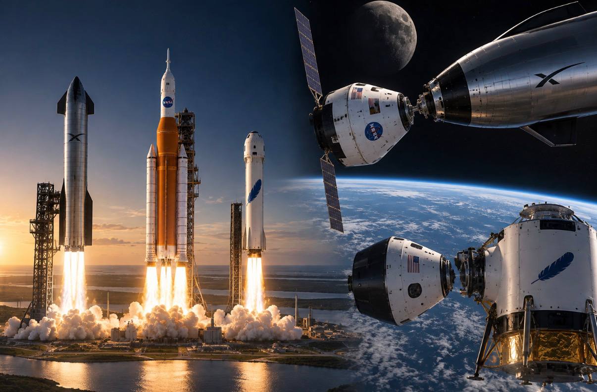 NASA Recasts Artemis III as an Earth-Orbit Rehearsal for SpaceX and Blue Origin Landers