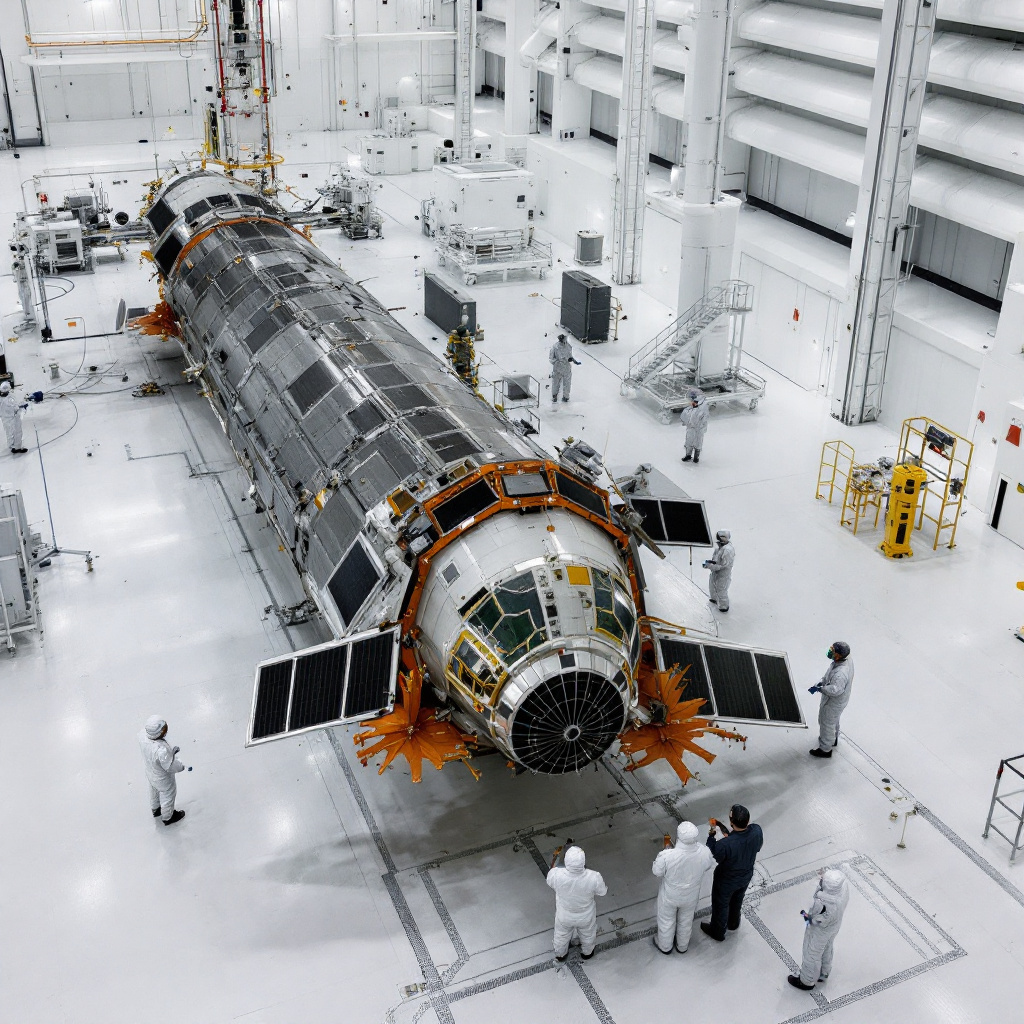 Ramses Asteroid Spacecraft Powers Up for First Time in Milan Cleanroom