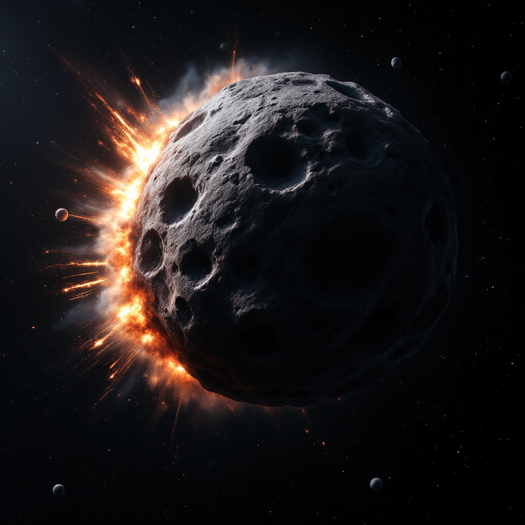Livermore 3D Simulations Model How Nuclear Blasts Could Shatter or Deflect Asteroids