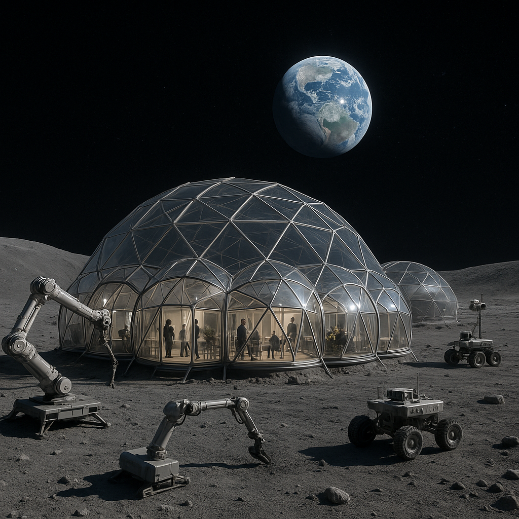 Bezos Forecasts Millions Living in Space by 2045, Robots Doing Lunar Work