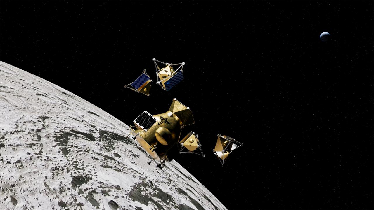 Firefly Clears Preliminary Design Review for Elytra Spacecraft Carrying NASA's MoonFall Lunar Drones