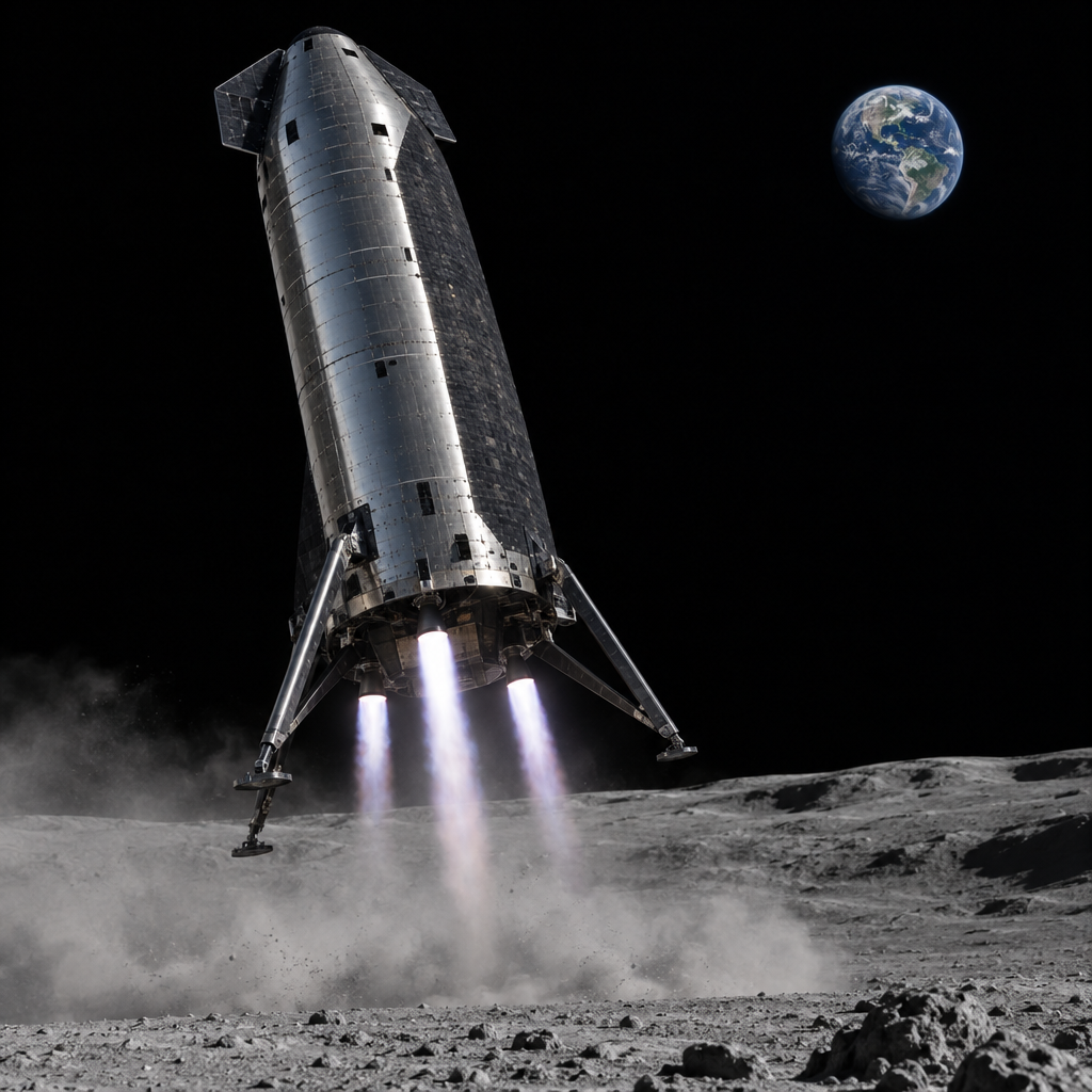 NASA Plans Cabin-less Starship Landing Demonstration on Artemis III