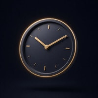 Illustration: elegant klocka som symboliserar tidsbesparing