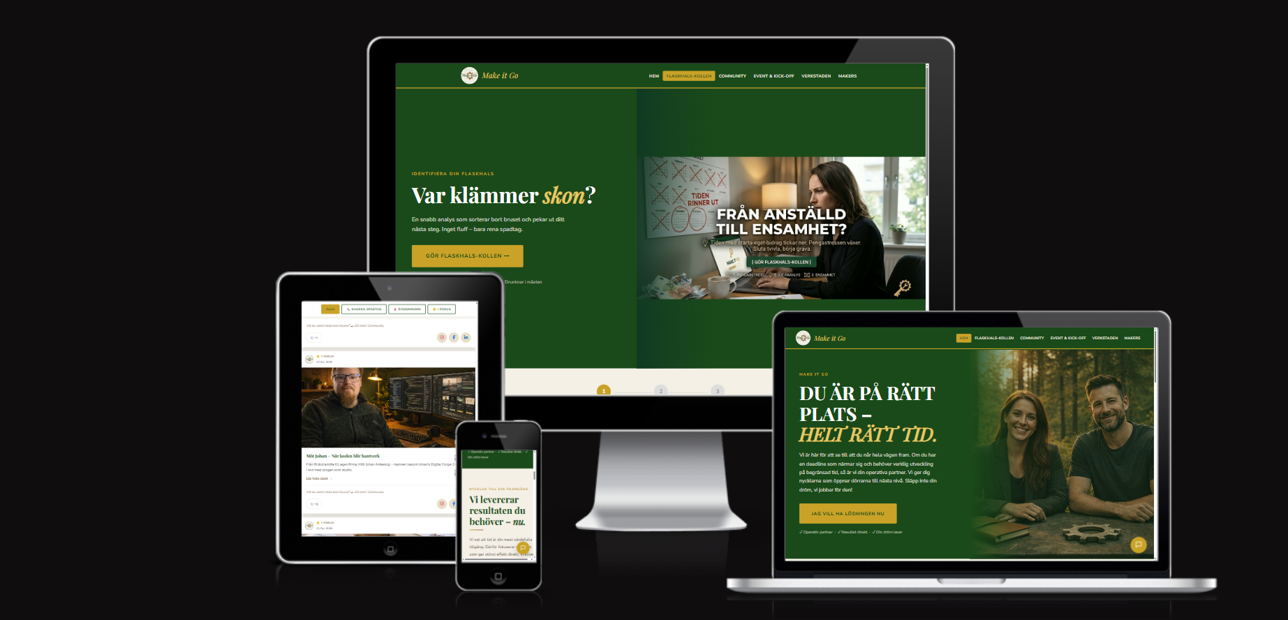 Make it Go – Affärsplattform med community och interaktiva verktyg