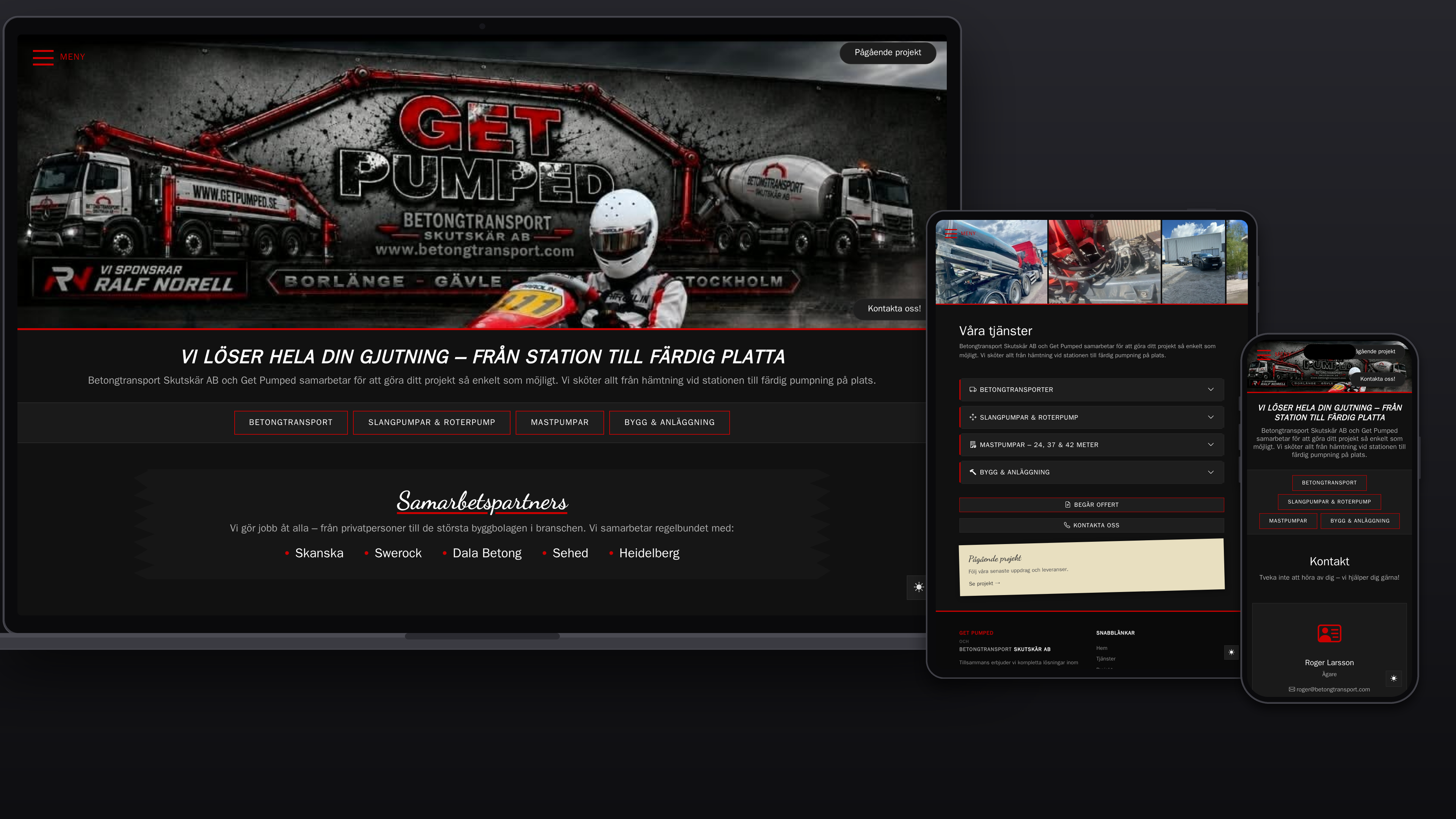 Get Pumped – Betongtransport & Betongpumpning