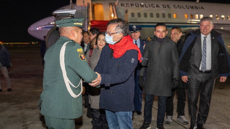 Llegada de Gustavo Petro a Washington D.C.