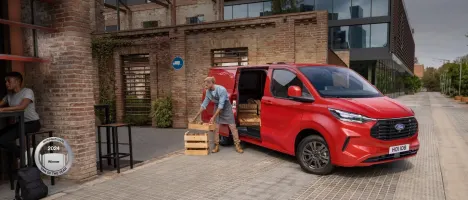 Ford Transit Custom parkeret