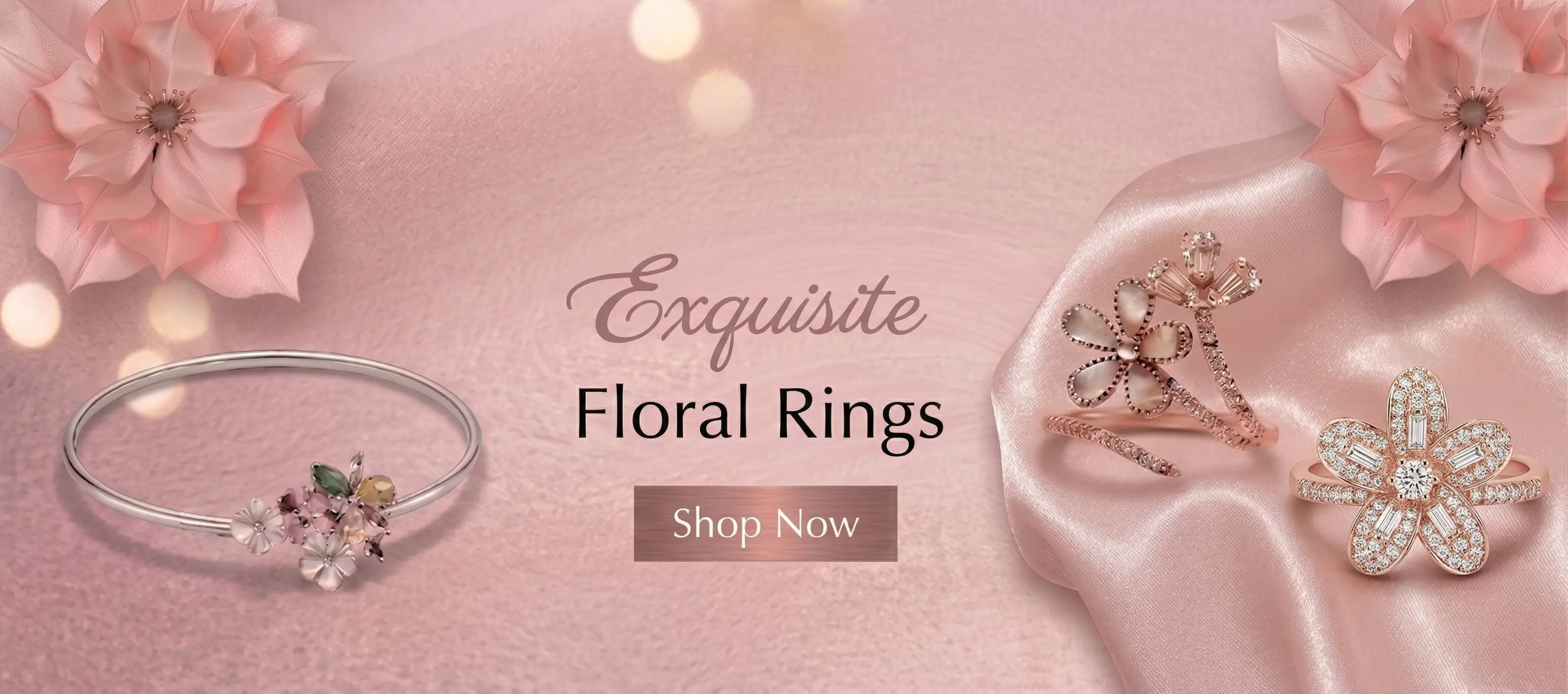Miravi floral collection in 925 sterling silver jewellery