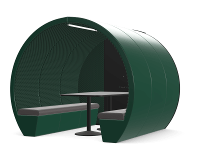 TMPC 6 Person Part Enclosed Office Pod