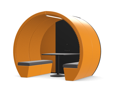 TMPC 4 Person Part Enclosed Office Pod