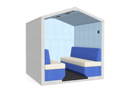 JDD Bea 6 Seat Booth with Back Wall