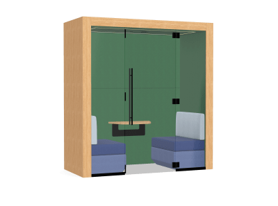 JDD Clara 2 Person Laminate Workbooth