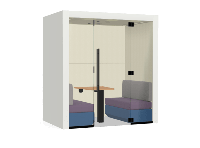 JDD Clara 4 Person Laminate Workbooth