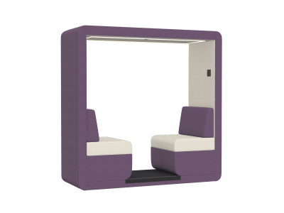 JDD Bob 2 Seat Open Meeting Booth