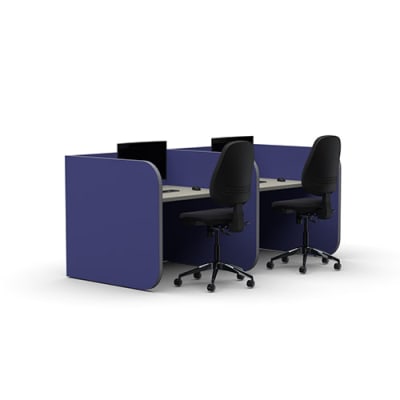 Frem Low Single Sided 2 Person Study Booth