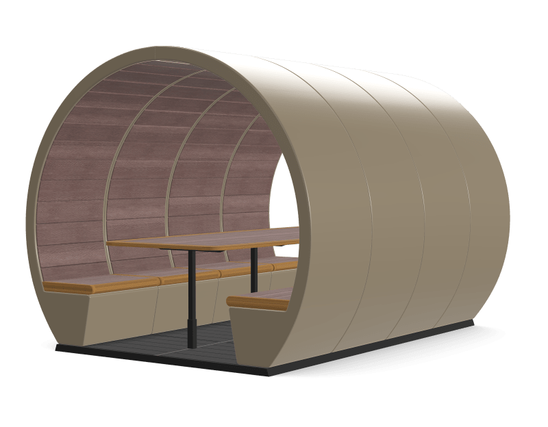 TMPC 8 Person Open Outdoor Pod - Image 1