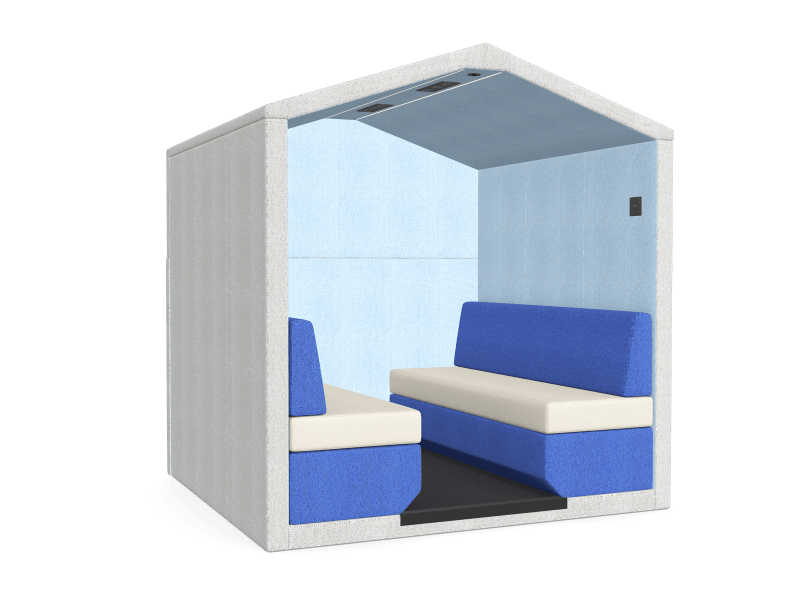JDD Bea 6 Seat Booth with Back Wall - Image 1