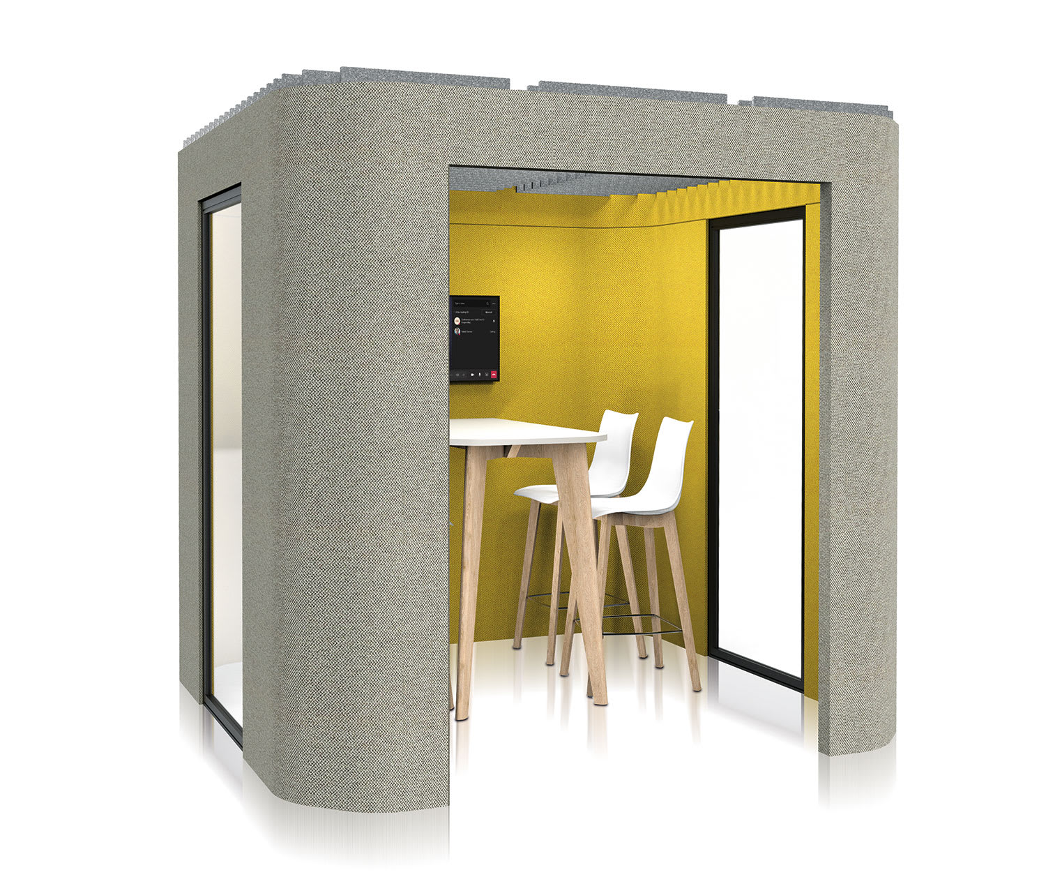Frem Oasis Soft 6 Person Office Booth - Image 1
