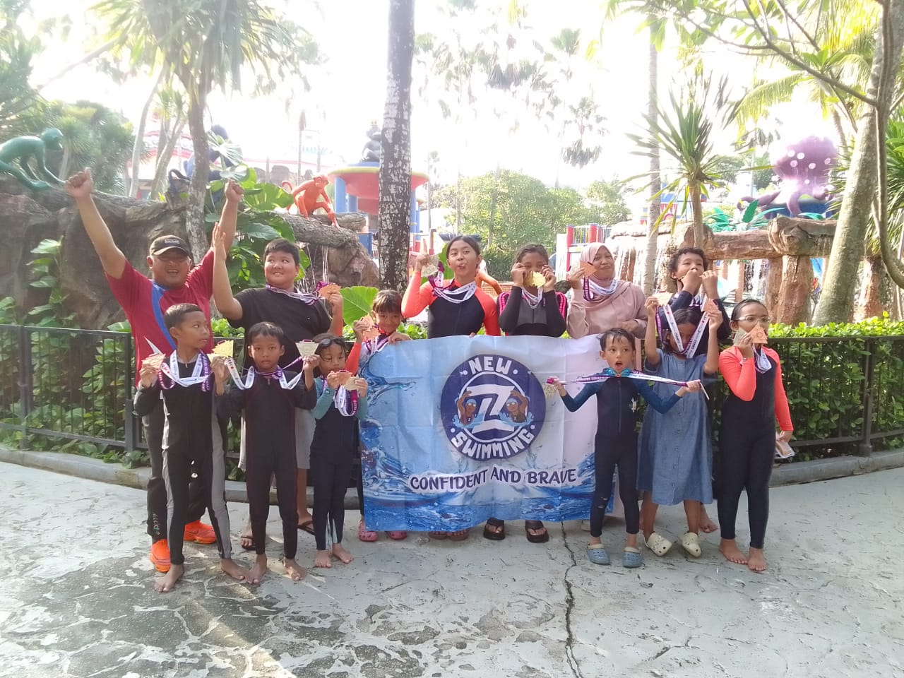 Momen kejuaraan renang di Tangerang 2024