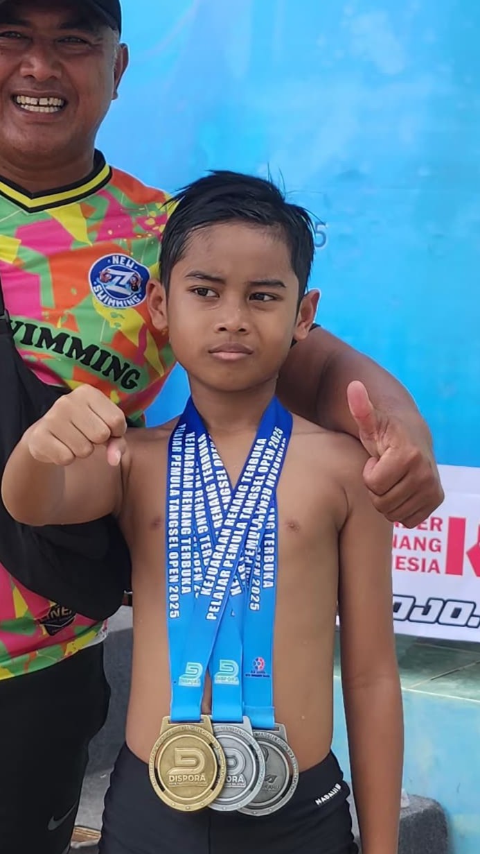 Foto Sahl, murid New Z Swimming