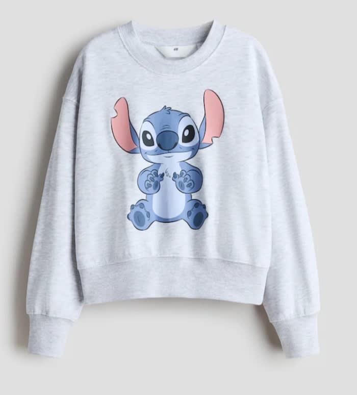 Sudadera oversize estampada stich