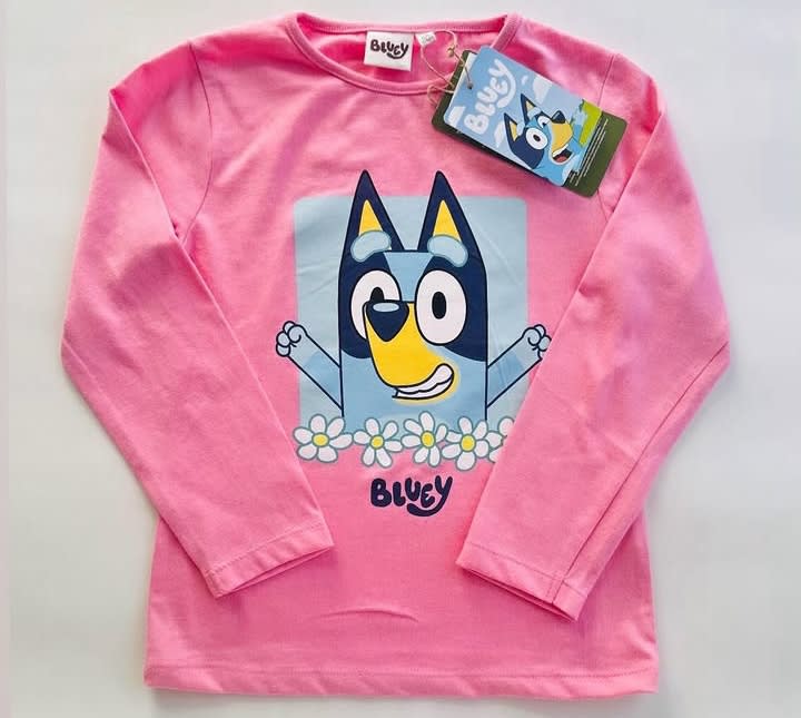 Mangas largas rosa diseño Bluey