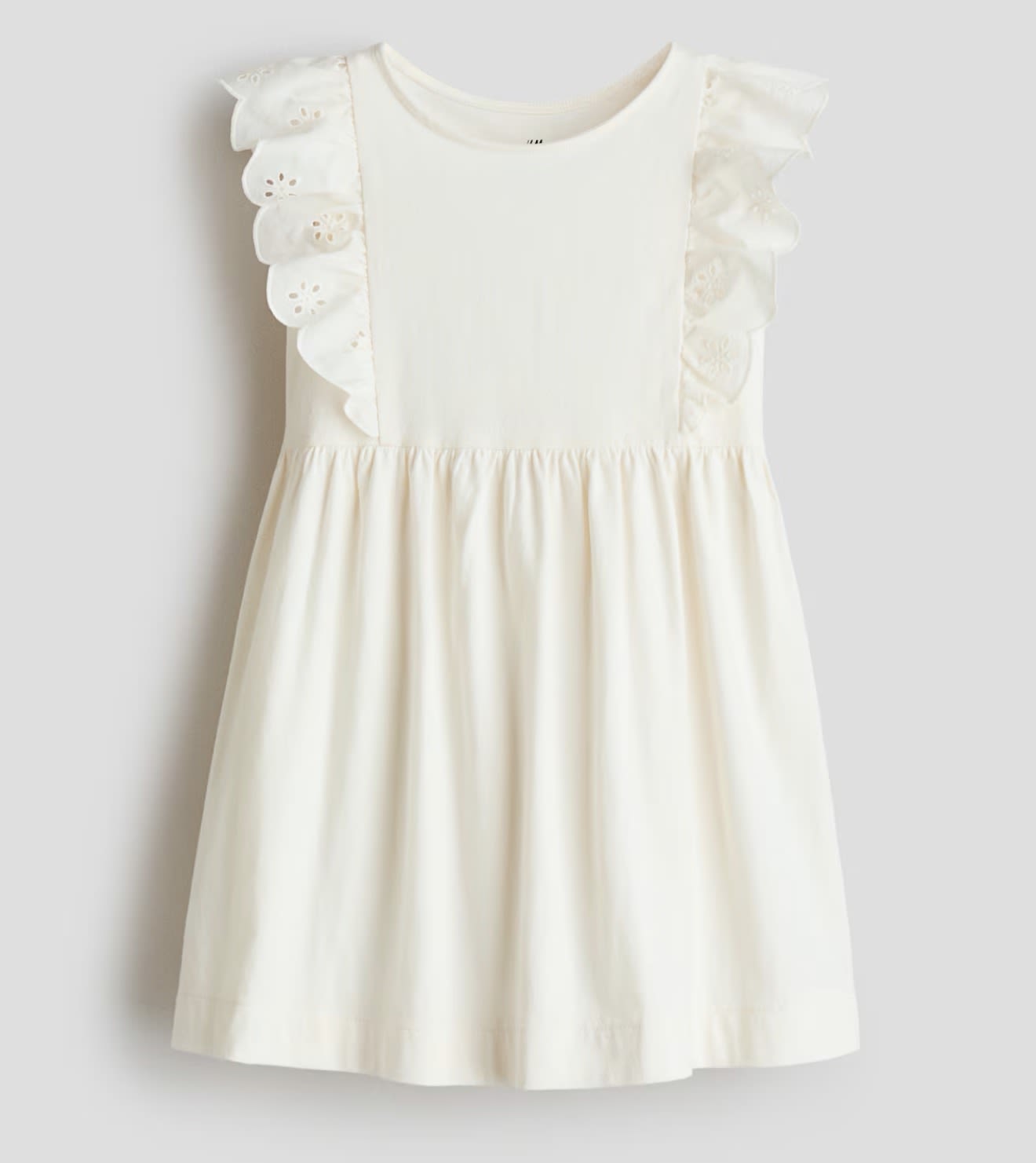 Vestido de algodón con diseño de borderi