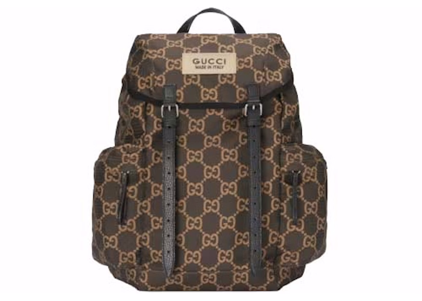 Gucci LARGE BACKPACK WITH GUCCI LOGO- beige and ebony x150