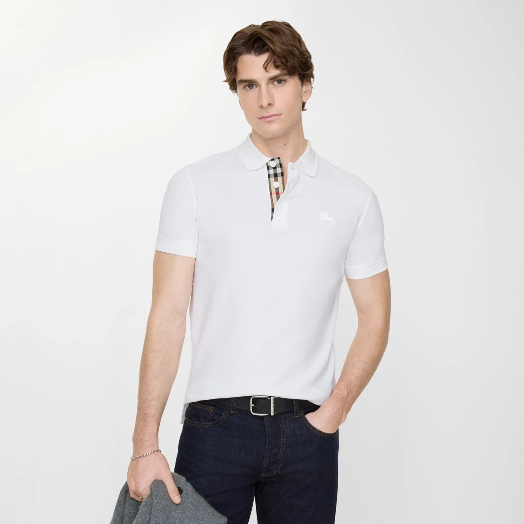 Burberry Cotton Polo Shirt x50 - White
