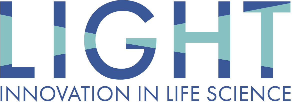 Logo Light - Lifescience Innovation Good Healthcare Technology - Grafica - Scienza - Graphic design
