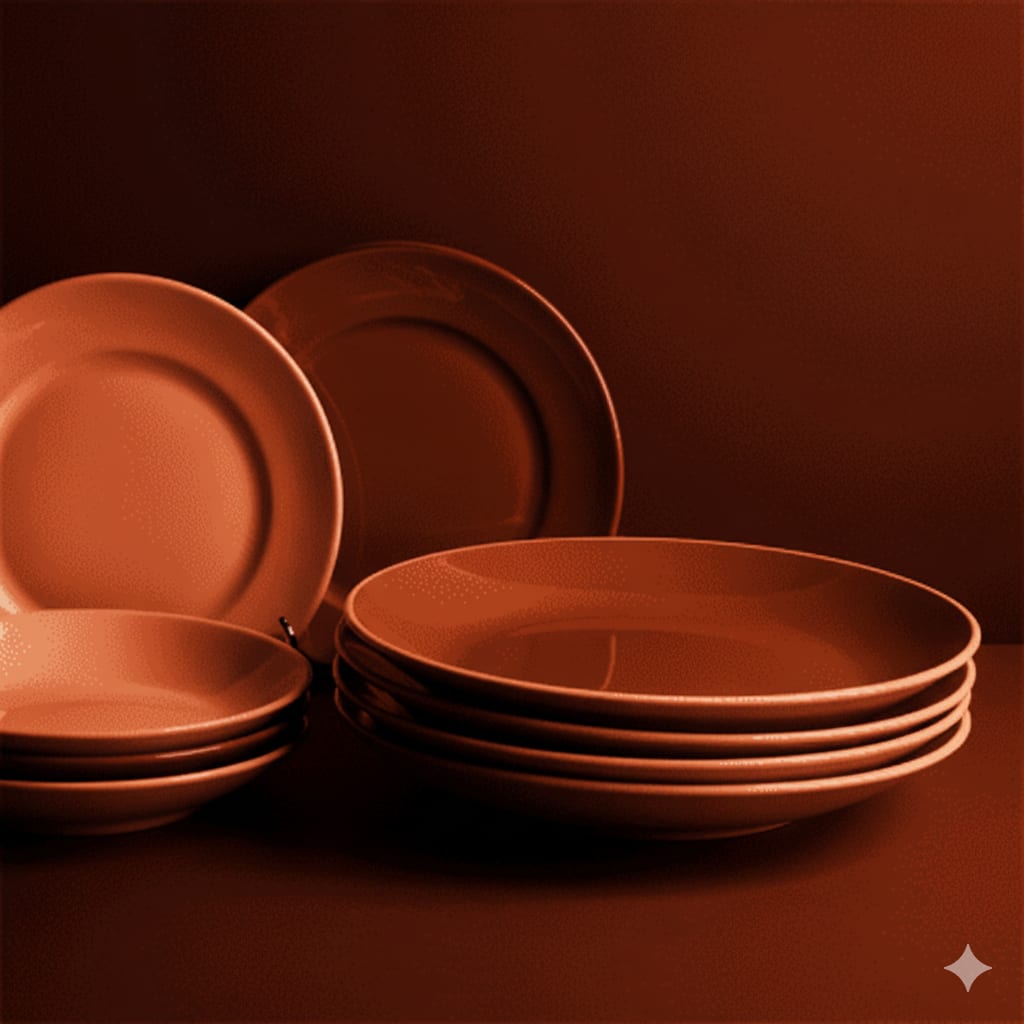 اطباق بالقطعه