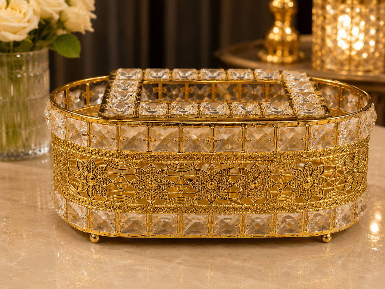 طقم مناديل وحامل